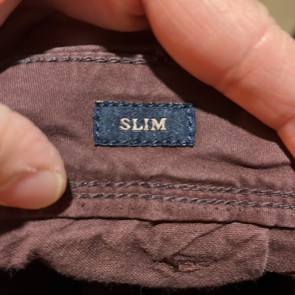 American Eagle men’s 28x34 Maroon Dress Pants - Picture 8 of 8